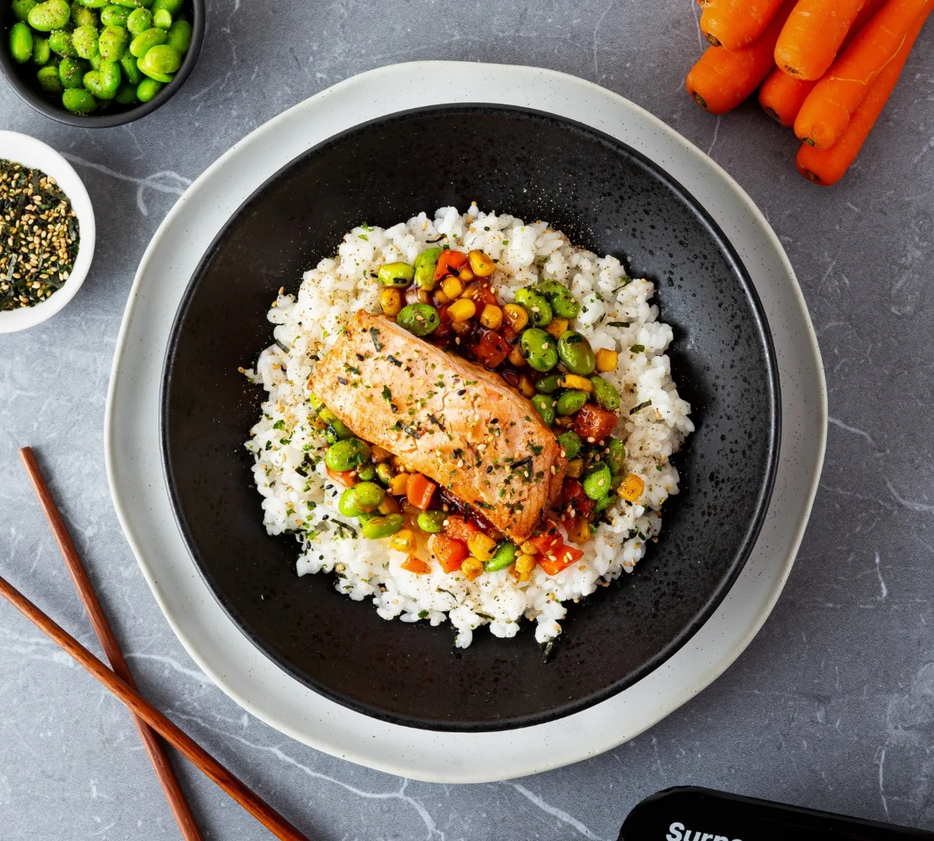 Rijst - Zalm Teriyaki